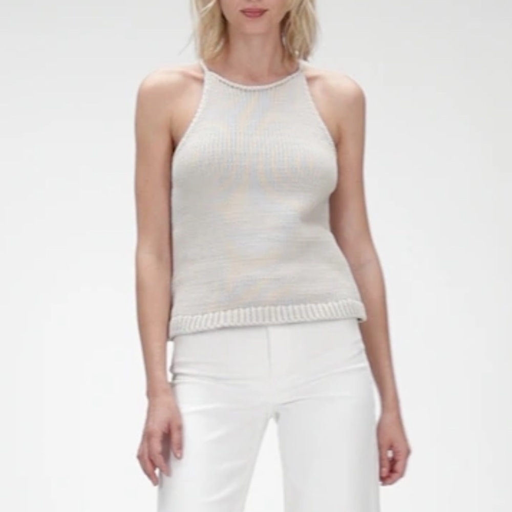 Banana republic halter‎ neck sweater tank thick knit